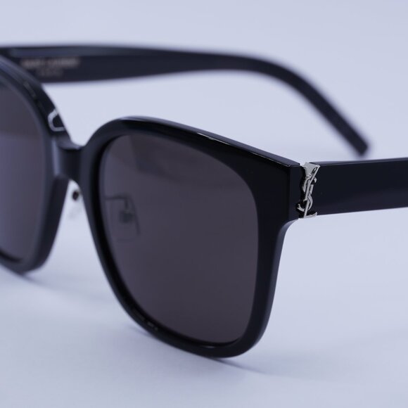Saint Laurent SL M105/F-B 001 Sunglasses Black Square Frame - Picture 9 of 11